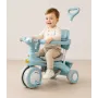 Блакитний Триколісний велосипед Baby Carriage 588 / Велосипед з батьківською ручкою і кошиком/Велосипед-коляска