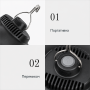 Аккумуляторная кемпинговая лампа Lamp SSP-09 18×8 см, 200Lm, с USB-зарядкой и подвесным крючком