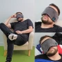 Маска для сну MUSIC GOGGLES A183 з гарнітурою Bluetooth, Сірий / Маска на очі для сну / Пов'язка на очі для сну