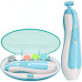 Дитячий тример для нігтів + 6 насадок NAIL TRIMMER XL-667, Блакитний/Акумуляторна