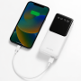 Внешний аккумулятор 20000mAh с кабелями (Lightning, Type-C, Micro) Ven-Dens VD-PB046, Белый / Повербанк / Внешний аккумулятор Де