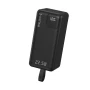 Портативный powerbank с дисплеем 50000 mAh Kensa павербанк быстрая зарядка со встроенными кабелями 22.5W Черный