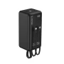Портативный powerbank с дисплеем 50000 mAh Kensa павербанк быстрая зарядка со встроенными кабелями 22.5W Черный