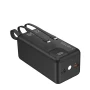 Портативный powerbank с дисплеем 50000 mAh Kensa павербанк быстрая зарядка со встроенными кабелями 22.5W Черный