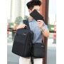 Рюкзак міський 3в1 Backpack 9018 дорожній комплект чорний