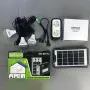 Сонячна станція із сонячною панеллю і трьома лампочками GDLite YJ-8018 8017S з акумулятором 4000 mAh