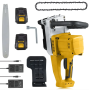 Акумуляторна ланцюгова пила Жовта 2 акумулятори 18 В, 16" Electric SAW, Електропила на акумуляторі