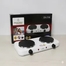 УЦЕНКА! Двухконфорочная электроплита дисковая настольная Crownberg CB-3746 2000W (Плохая упаковка 3221)