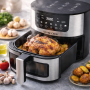 Аерогриль Silver Crest SC-8855S 8 л 4200 Вт сенсорне керування Hot Air Technology фритюрниця без олії