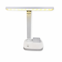 Лампа поворотна для дому настільна з органайзером на 2 акумуляторах світильник DIGAD 1975 LED Біла/Whit
