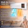 УЦІНКА! Настінний нагрівач Wall Air Cooler з пультом — потужність 1500 Вт, для кімнати до 20 м2 (Плохе паковання 3452)