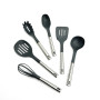 Набір кухонного приладдя Haus Roland HR912-1, 7 предметів на підставці, що обертається. Сірий (HR912-1)