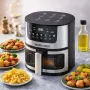 ОЧЕНКА! Аерогриль Silver Crest SC-8855S 8 л 4200 Вт сенсорне керування Hot Air Technology (Плохе паковання, вм'ятина 3550)