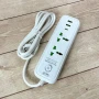 Сетевой фильтр питания 2 м, 2 розетки + 2хUSB + 1хType-C, 2500Вт, WL-4/ Удлинитель с выключателем