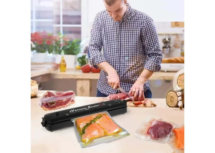 Вакуумний пакувальник продуктів Vacuum Sealer S 26X-252 Чорний