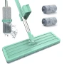 УЦЕНКА! Швабра лентяйка с отжимом Spin Mop, на 360 градусов, Бирюзовая / Самоотжимающая швабра для быстрого (Плохая упаковка 3757)