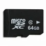 Карта пам'яті microSD 64 ГБ з SD-адаптером (Флешка для телефону)