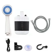 Душ портативний, кемпінговий із помпою на акумуляторі USB Travel shower 2200 мАг