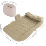 Автомобільний надувний матрац 132x80x15 см Car Travel Bed бежевого кольору для заднього сидіння