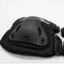 Набір тактичного захисту Eagle KN-04 Black: налокітники та наколінники, нейлон