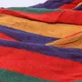 Підвісний гавайський гамак 160x200 см з бавовняним полотном та дерев'яними планками 40 см (Різнокольоровий)