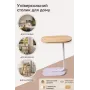 Столик DASH (ZM-1670) (Світле дерево) (Кавовий, журнальний, приліжковий, овальний. ніжка чорна) New
