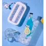 Портативна силіконова форма для льоду пляшка складана 2 в 1 ICE CUBE TRAY на 17 кульок
