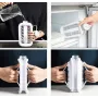 Портативна силіконова форма для льоду пляшка складана 2 в 1 ICE CUBE TRAY на 17 кульок