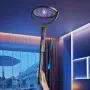 Акумуляторна електрична мухобійка 6 в 1, ракетка від комарів і мух із ручкою 48-89 см