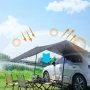 Тент-маркіза для автомобіля, 3х3 метри, Зелений/Кемпінговий тент/ Автомобільний тент/Навіс для пікніка