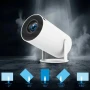 Проектор с 2 джойстиками и пультом, WiFi, Bluetooth, M300 MAX, Белый / Смарт проектор с играми / Игровой проектор