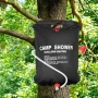 Душ туристический 20л, Easy Camp Solar Shower, Черный / Душ для дачи / Походный душ / Переносной летний душ