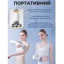 Портативний перкусійний масажер-пістолет 24 Вт із 6 швидкостями й 9 насадками для масажу м'язів