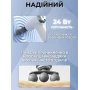 Портативний перкусійний масажер-пістолет 24 Вт із 6 швидкостями й 9 насадками для масажу м'язів