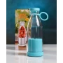 Портативний Блендер-пляшка Mini Juicer 350 мл бездротовий переносний мініподрібнювач для фруктів, шейкер для смузі та коктейлів