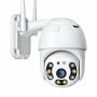 Вулична поворотна IP-камера відеоспостереження 4 МП Wi-Fi V380 Pro з нічним баченням до 30 м, датчиком руху, захистом IP66