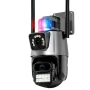 Вулична охоронна поворотна камера WI-FI камера V380-V21 8MP сирена