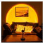 Проєкційний світильник Sunset Lamp з ефектом заходу сонця, світанку fm-23