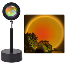 Проєкційний світильник Sunset Lamp з ефектом заходу сонця, світанку fm-23