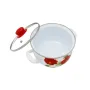 УЦЕНКА! Набор эмалированных кастрюль Higher Kitchen ZP-321 каркаде набор (Плохая упаковка 3524)