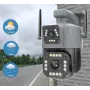 Вулична камера V380 8 Мп 2 об'єктива віддалений перегляд підтримання Wi Fi
