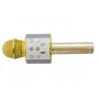 УЦЕНКА! Микрофон караоке WSTER ART: WS-858 Bluetooth USB AUX FM GOLD (Ржавчина на корпусе 2385)