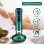 Вакуумний антицелюлітний масажер для тіла масаж гуашю Cupping Massager GREEN