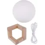 УЦЕНКА! Светильник-ночник 3D слой Луна Moon Lamp на деревянной подставке 15 см (Плохая упаковка 2792)