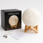 УЦЕНКА! Светильник-ночник 3D слой Луна Moon Lamp на деревянной подставке 15 см (Плохая упаковка 3301)