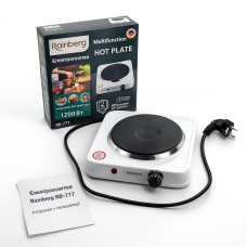 УЦІНКА! Плита електрична Rainberg RB-777 настільна на 1 конфорку 1200W (Плохе паковання 3312)