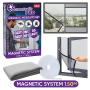 УЦЕНКА! Сетка антимоскитная на окно 150*180см Magnetic System Белая (Плохая упаковка 3339)