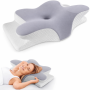 Ортопедична подушка для сну Метелик з ефектом пам'яті Memory Foam 50х30 см. Анатомічна подушка під шию