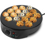 Електрична такоячниця RAF Takoyaki Maker для приготування пончиків, кейсів-попсів і м'ясних кульок (18 комірок) антипригарна