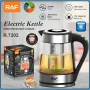 Электрический чайник 1.8 л с заварником и автоотключением RAF R.7202 2200W